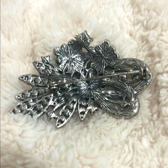 Vintage Blue Crystal Rhinestone Brooch/ Pendant - Picture 2 of 5